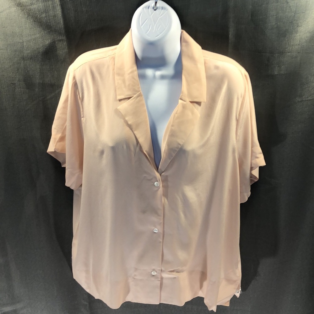 Everlane Women’s Silk Button Down Blouse, size 14